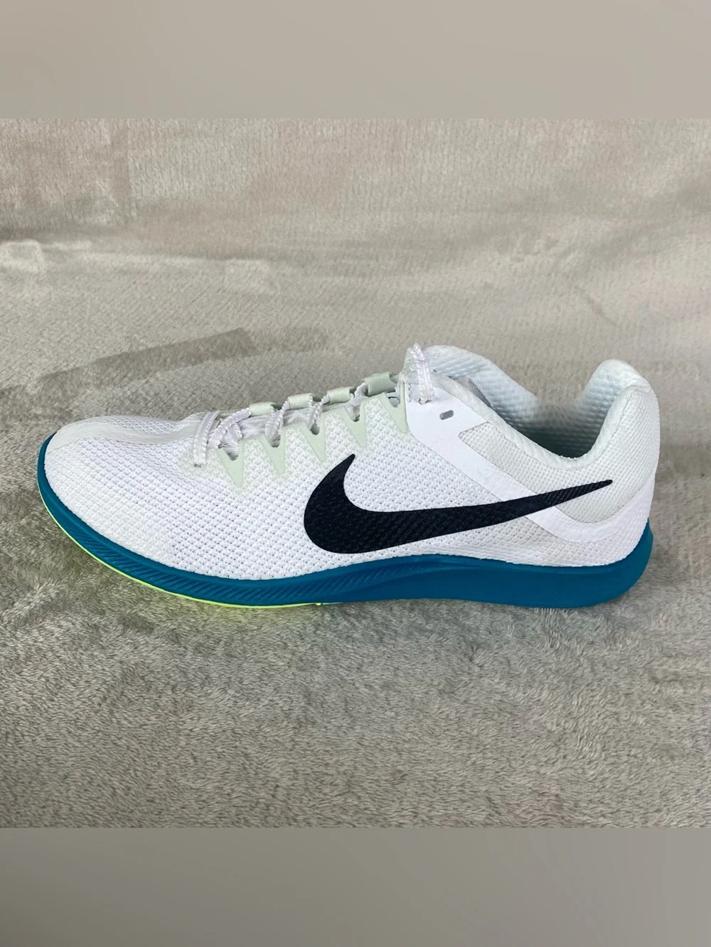 Nike Zoom Rival Distance White Mens Size 9 Track Shoes Spikes FZ9653-102 NEW